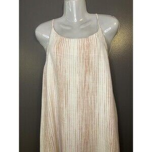 Splendid Dress Womens Medium White Striped Strappy Maxi Sundress Lined